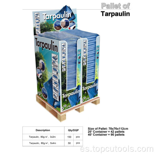 Tarpaulin Display Pallet 2 Tamaños Mixtos en stock